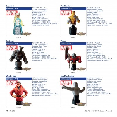 CAC3D - Encyclopédie des figurines de collection, Marvel Comics Universe - secondaire-2