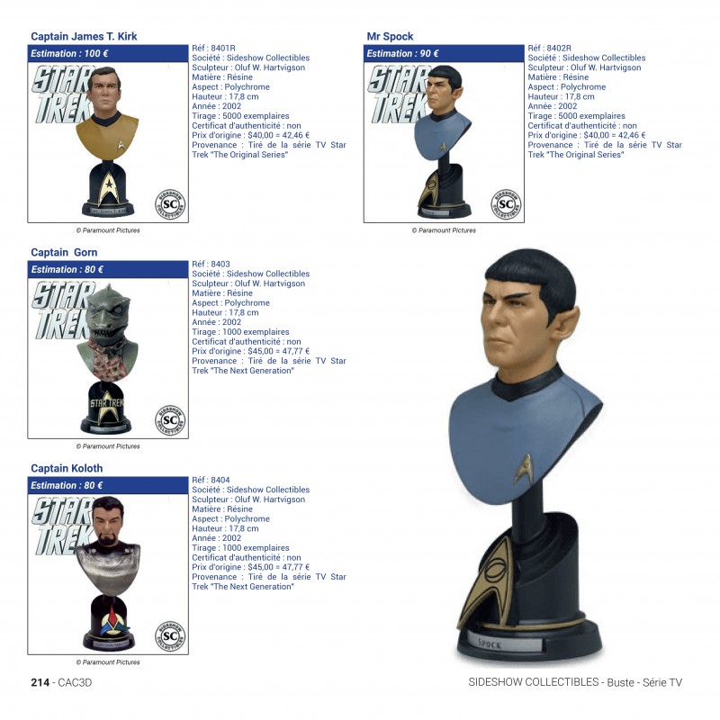 CAC 3D - Encyclopédie des figurines de collection Cinema - 4ème édition - secondaire-5