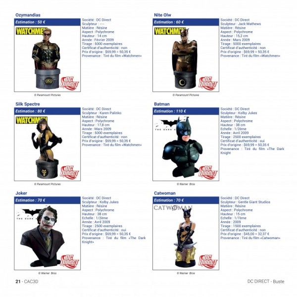 CAC 3D - Encyclopedia of Collectible Miniatures: superhero movies - Second Edition