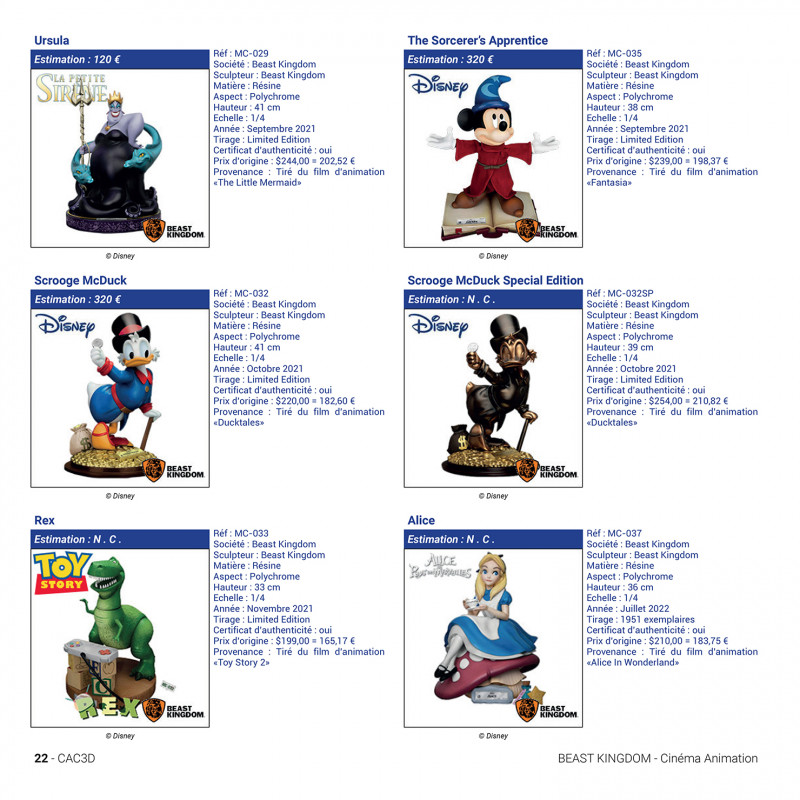CAC 3D - Encyclopédie des figurines de collection sur l'univers de l'Animation - 1ère édition - secondaire-2