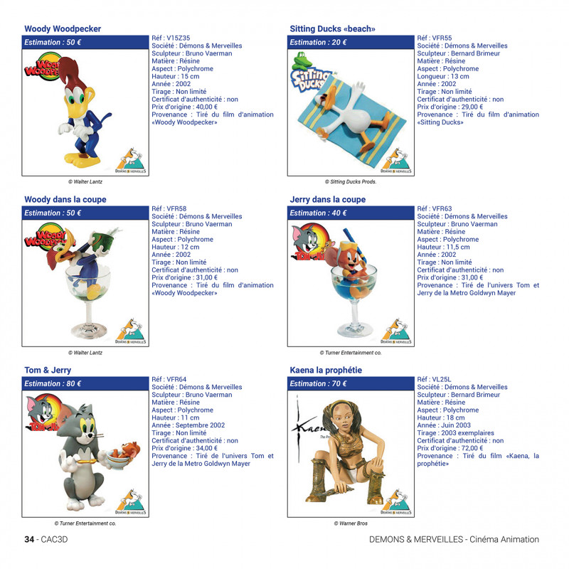 CAC 3D - Encyclopédie des figurines de collection sur l'univers de l'Animation - 1ère édition - secondaire-3