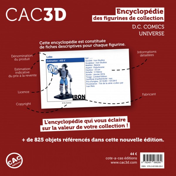 CAC 3D - Encyclopédie des figurines de collection D.C Comics Universe - 4ème édition
