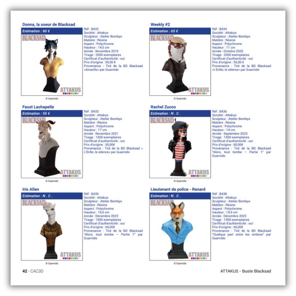 CAC3D - Encyclopédie des figurines de collection Franco-Belge résine, 3ème édition - secondaire-2