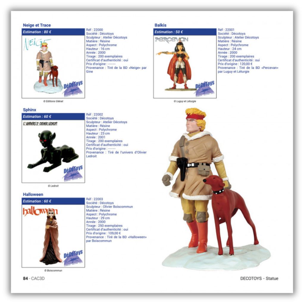 CAC3D - Encyclopédie des figurines de collection Franco-Belge résine, 3ème édition - secondaire-6