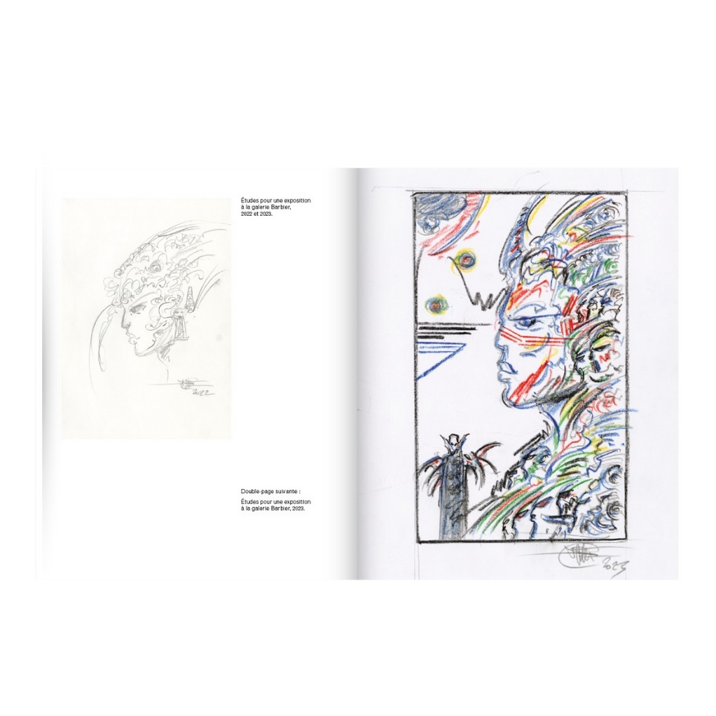 Tirage de Luxe - Fureur de traits II - Études - Philippe Druillet - secondaire-3