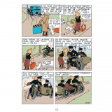 Album Tintin en Amérique colorisé - Couverture Le feu de camp