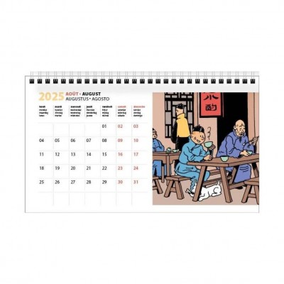 Calendrier à poser Tintin 2025 - secondaire-1