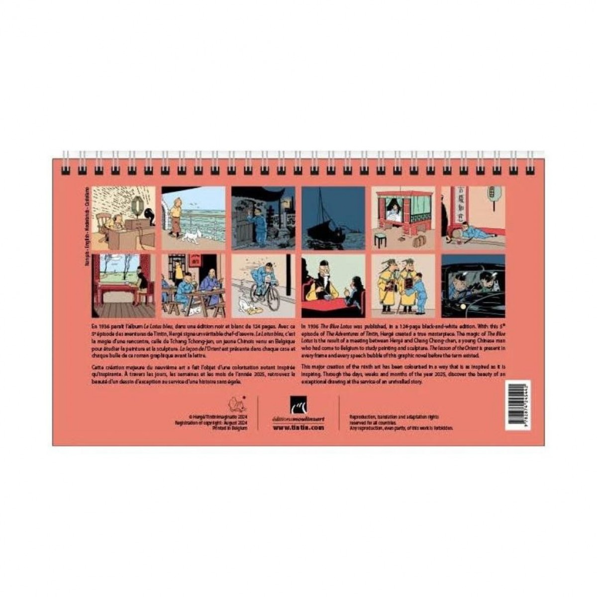 Table Calendar Tintin 2025 Stationery