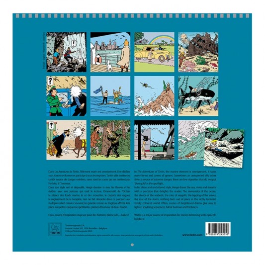 Calendrier Tintin 2027 - secondaire-2