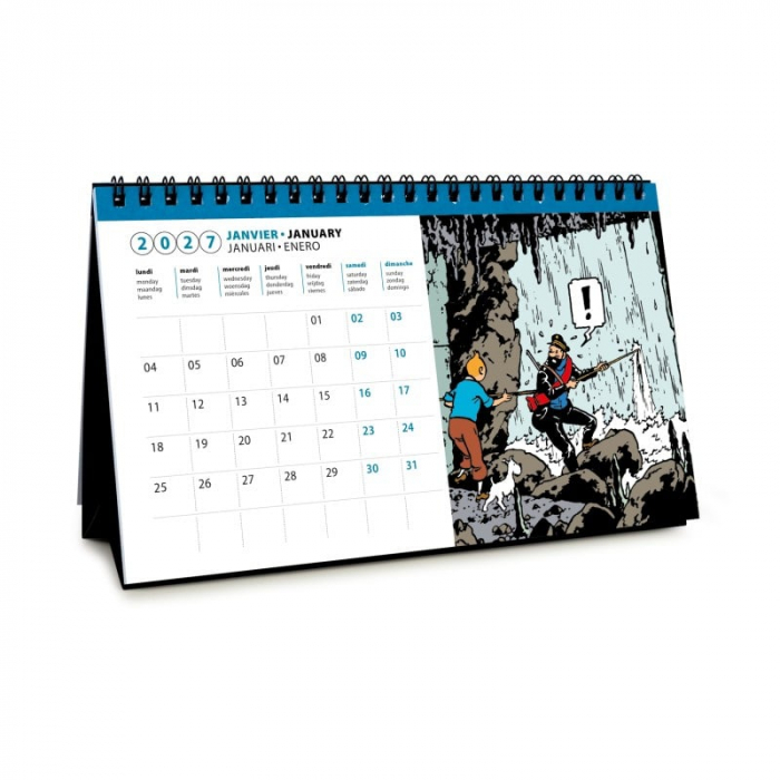 Calendrier Tintin à poser 2027 - secondaire-2