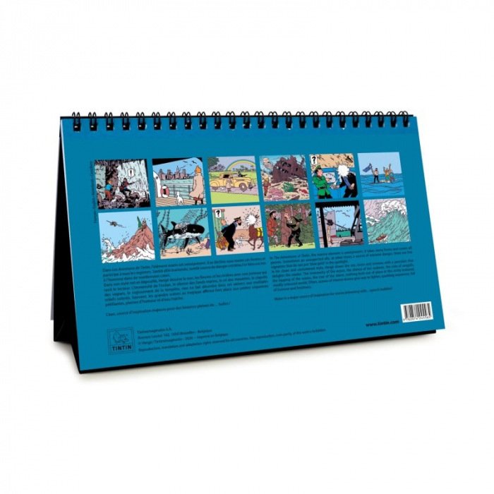 Calendrier Tintin à poser 2027 - secondaire-3