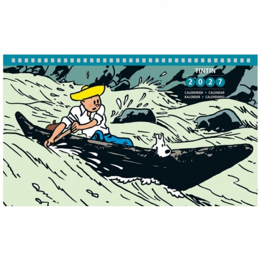 Calendrier Tintin à poser 2027 - secondaire-4