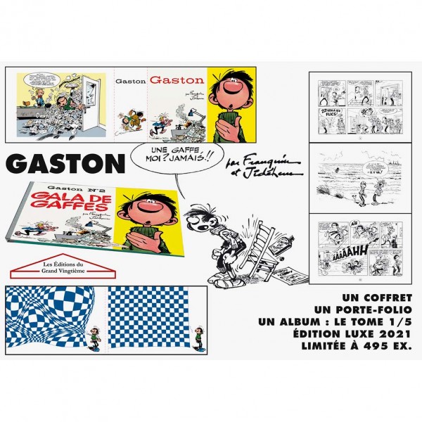 Tirage de luxe Gaston à l'italienne tome 2 : Gala de gaffes