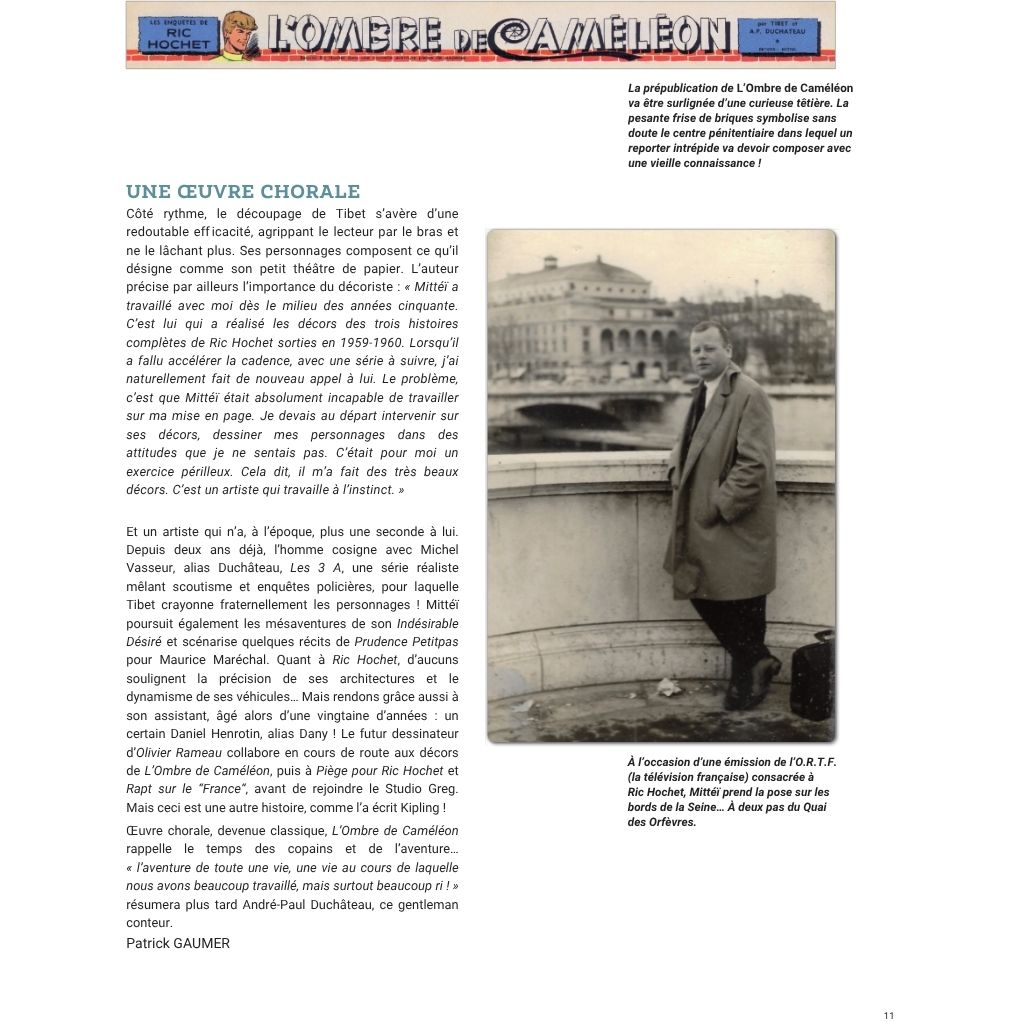 Ric Hochet L'ombre de Caméléon – VINT'PAGE 02 - secondaire-6