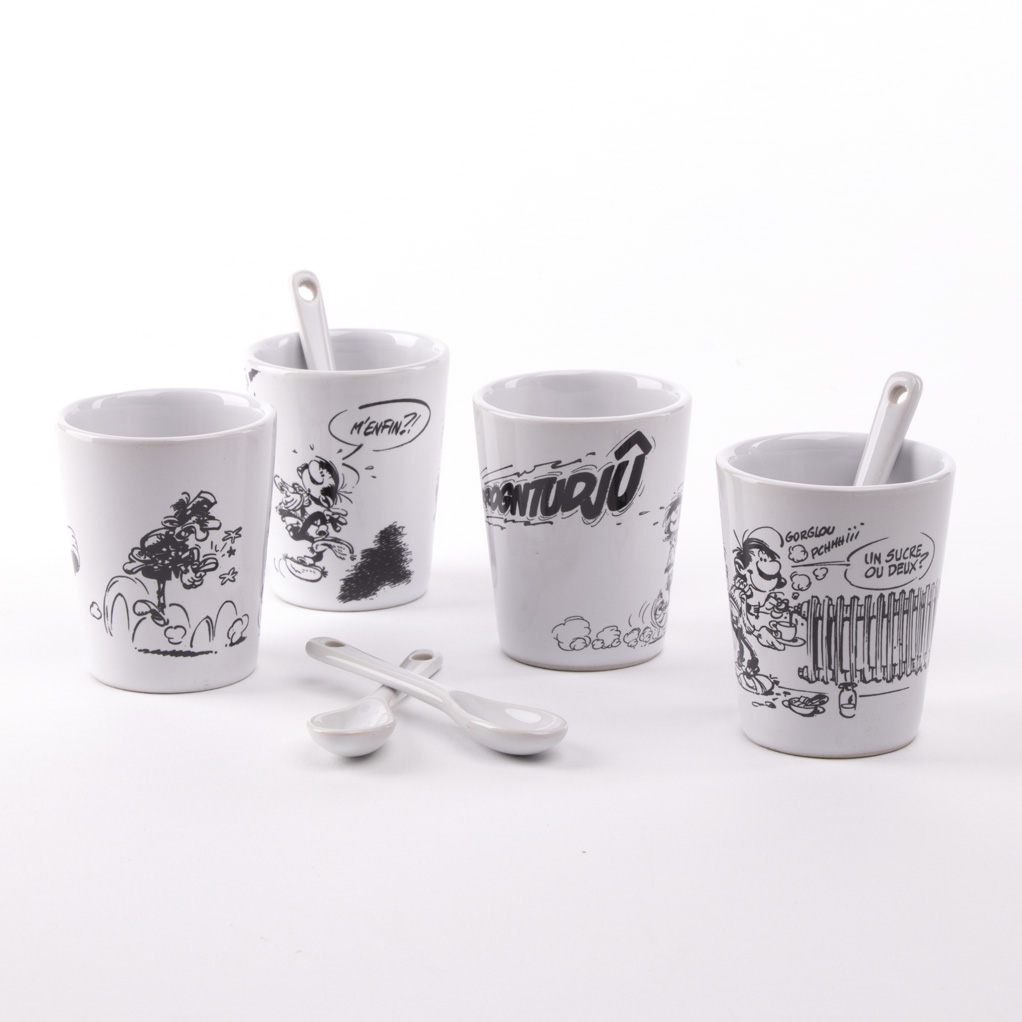 Set de tasses Gaston Lagaffe - secondaire-3